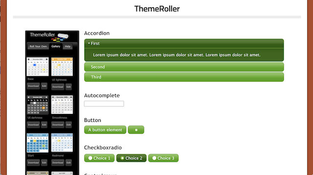 Green theme